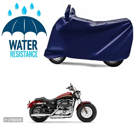 Designer Bike Body Cover Navy Blue For Harley Davidson 1200 Custom