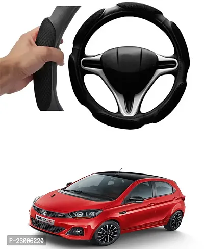 Car Better Grip Black Steering Wheel Cover (Slip-in) For Tata Tiago JTP