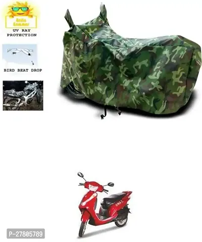 Designer Bike Body Cover Jungle Green For Lohia Oma Star