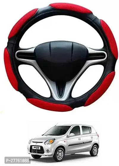 Car Steering Cover Red Black 6G Better Grip For Maruti Suzuki Alto 800