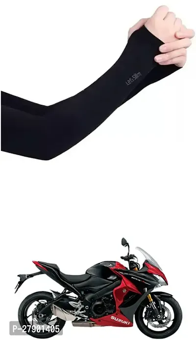 Stylish Breathable and Stretchable Arm Sleeve With Thumb Hole For Suzuki GSX S1000F