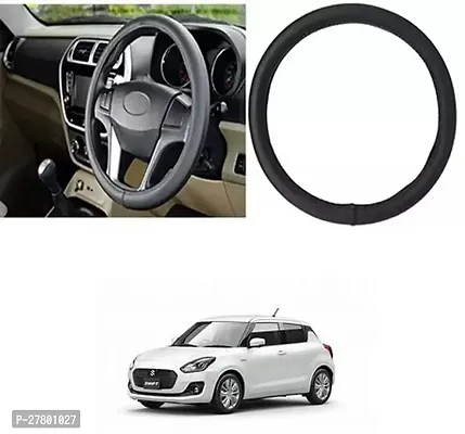 Designer Car Steering Cover Round Black For Maruti Suzuki Swift