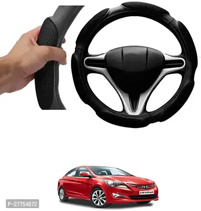 Car Steering Cover Black 6G Skidproof For Hyundai Fluidic Verna 4S