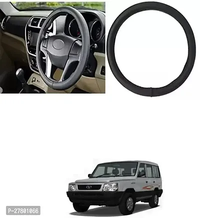 Designer Car Steering Cover Round Black For Tata Victa