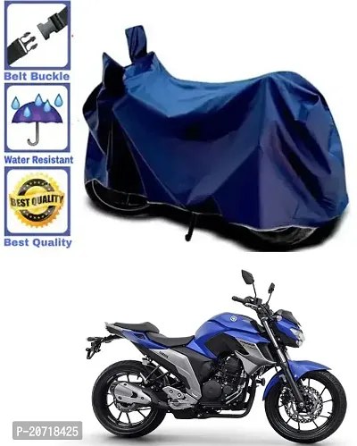 RONISH Waterproof Bike Cover/Two Wheeler Cover/Motorcycle Cover (Navy Blue) For Yamaha Fazer-250