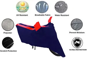 Designer Bike Body Cover Red And Blue For Universal For Bike I-Praise-thumb2