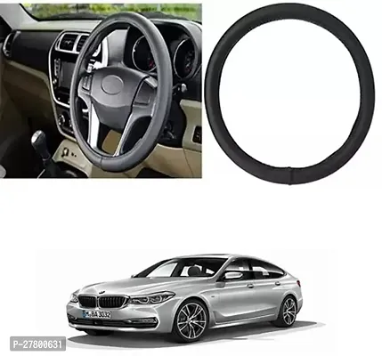 Designer Car Steering Cover Round Black For Bmw 6Gt