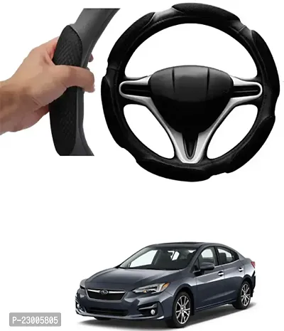 Car Better Grip Black Steering Wheel Cover (Slip-in) For Universal For Car Impreza