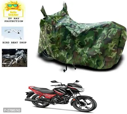 Designer Bike Body Cover Jungle Green For Hero Glamour