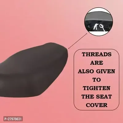 Two Wheeler Seat Cover Black For Piaggio Vespa Vxl-thumb4