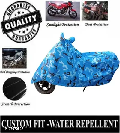 Protective Polyester Bike Body Cover For Bajaj V12-thumb4