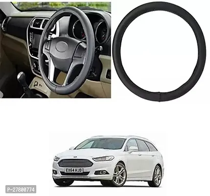 Designer Car Steering Cover Round Black For Ford Estate