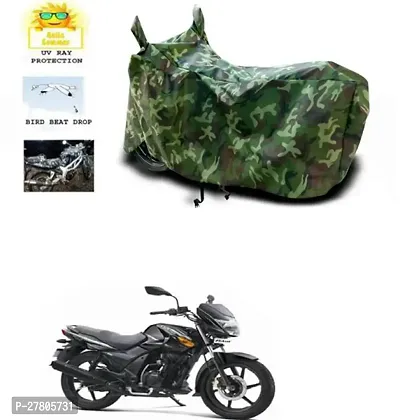 Designer Bike Body Cover Jungle Green For Tvs Flame Sr125-thumb0