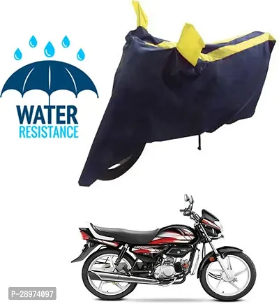 Stylish Waterproof Two Wheeler Cover For Hero MotoCorp HF Deluxe Motorcycle-thumb0