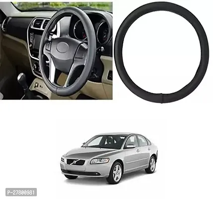 Designer Car Steering Cover Round Black For Volvo S40