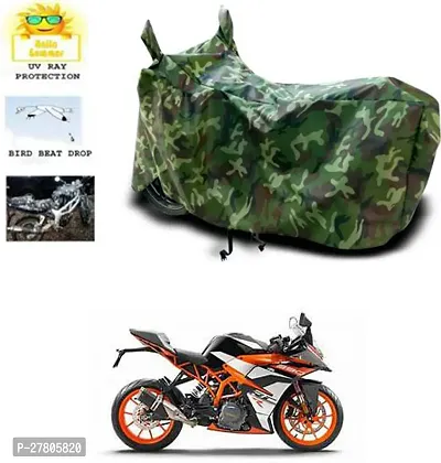 Designer Bike Body Cover Jungle Green For Ktm Rc 390