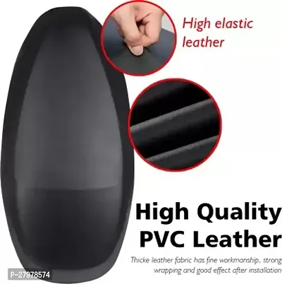 Two Wheeler Seat Cover Black For Mahindra Gusto-thumb3