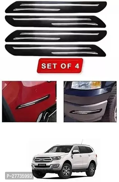 Protective Silicone Car Bumper Protector Guard For Ford Endeavour-Pack Of 4-thumb0