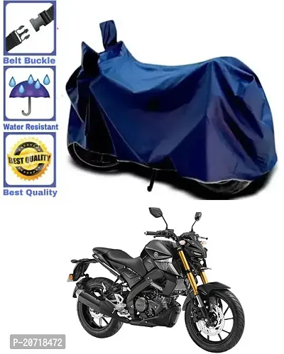 RONISH Waterproof Bike Cover/Two Wheeler Cover/Motorcycle Cover (Navy Blue) For Yamaha MT 15-thumb0