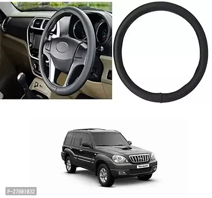 Designer Car Steering Cover Round Black For Hyundai Terracan