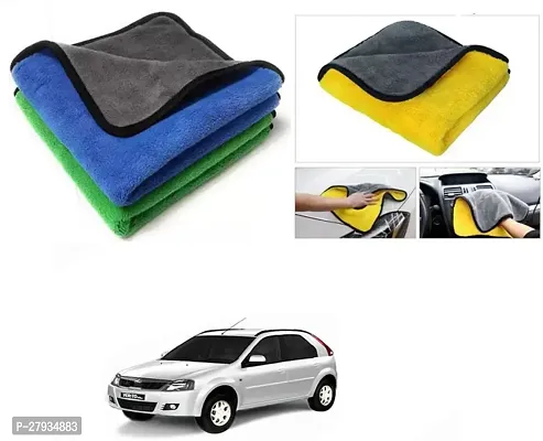 Car Cleaning Microfiber Cloth Pack Of 2 Multicolor For Mahindra Verito Vibe