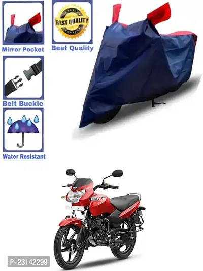 RONISH Waterproof Two Wheeler Cover (Black,Red) For TVS Sport_k84