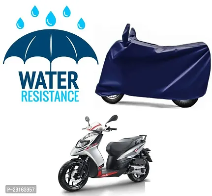 Classic Plain Two Wheeler Cover Blue For Aprillia SR 125