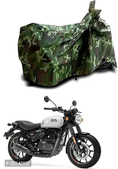 RONISH Dust Proof Two Wheeler Cover (Multicolor) For Royal Enfield Hunter 350_a33
