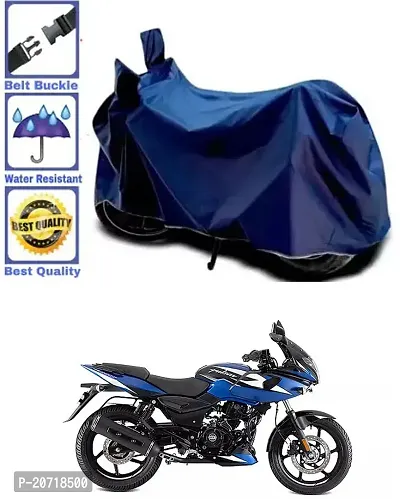 RONISH Waterproof Bike Cover/Two Wheeler Cover/Motorcycle Cover (Navy Blue) For Bajaj Pulsar 220