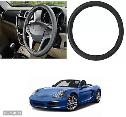 Designer Car Steering Cover Round Black For Universal For Car Boxster