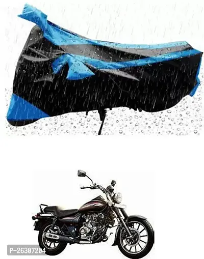 RONISH Two Wheeler Cover (Black,Blue) Fully Waterproof For Bajaj Avenger 220 Street