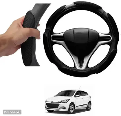 Car Steering Cover Black 6G Skidproof For Hyundai Elite I20