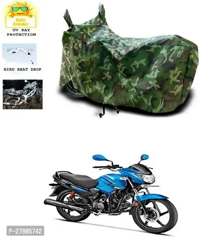 Designer Bike Body Cover Jungle Green For Hero Glamour Fi