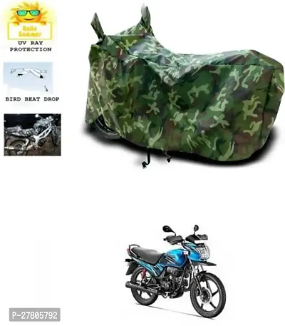 Designer Bike Body Cover Jungle Green For Hero Passion Pro Tr