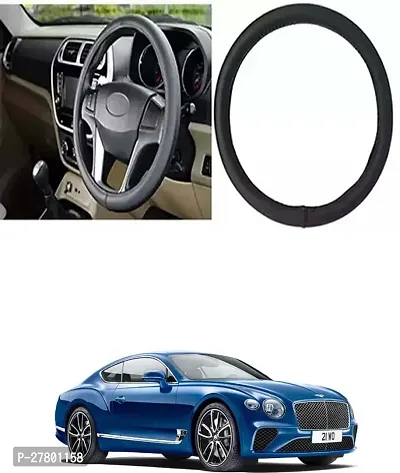 Designer Car Steering Cover Round Black For Bentley Continental Gt