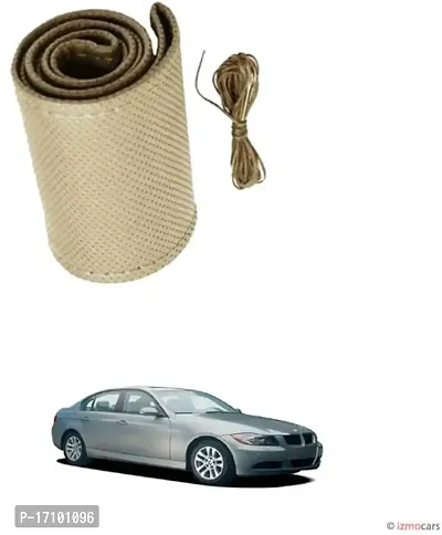 Car Stering Cover Hand Stiched Beige For 725i