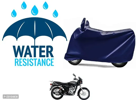 Classic Plain Two Wheeler Cover Blue For Bajaj Boxer BM 150