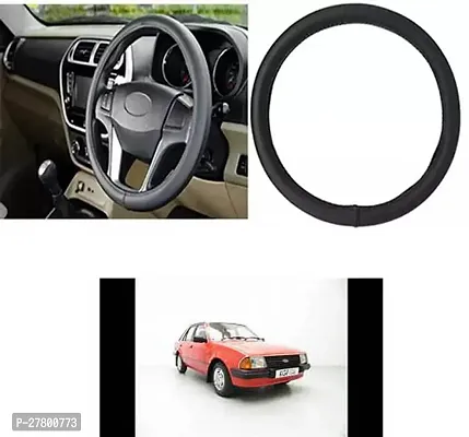 Designer Car Steering Cover Round Black For Ford Escort