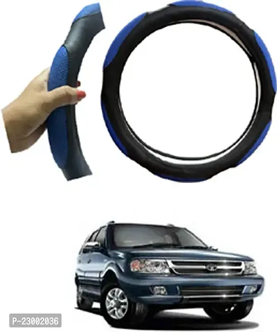 RONISH Car Steeing Cover/Black,Blue Steering Cover For Tata Grand Dicor-thumb0