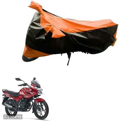 Stylish Orange Nylon Bajaj Discover 150 f Bike Cover