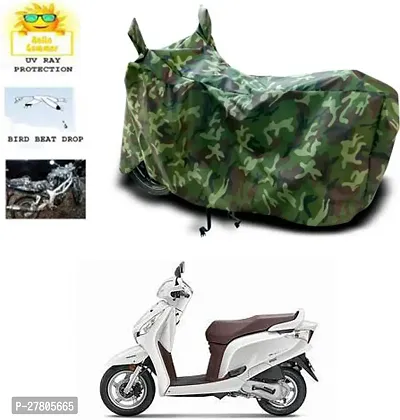 Designer Bike Body Cover Jungle Green For Honda Aviator-thumb0