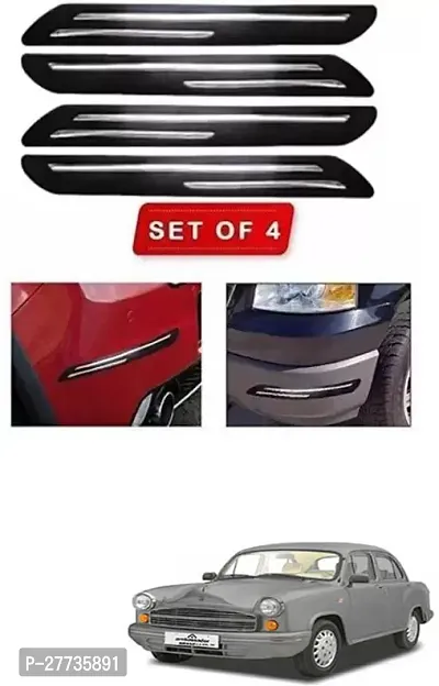 Protective Silicone Car Bumper Protector Guard For Universal For Car Ambassador MPFi-Pack Of 4