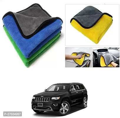 Car Cleaning Microfiber Cloth Pack Of 2 Multicolor For Jeep Grand Cherokee