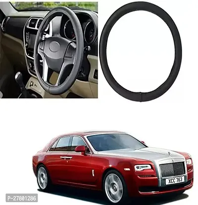 Designer Car Steering Cover Round Black For Rolls Royce Ghost Series Ii