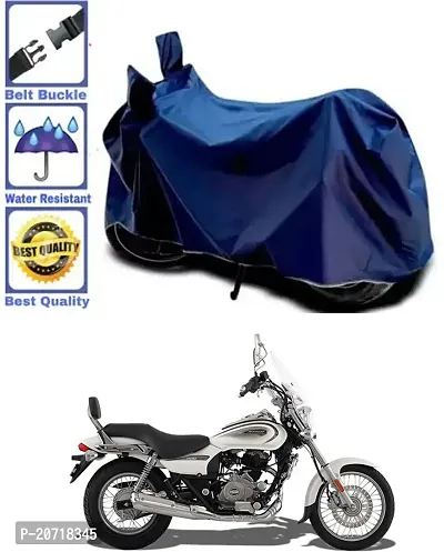 RONISH Waterproof Bike Cover/Two Wheeler Cover/Motorcycle Cover (Navy Blue) For Bajaj Avenger 220 Cruise