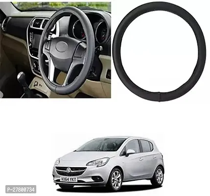 Designer Car Steering Cover Round Black For Universal For Car Corsa