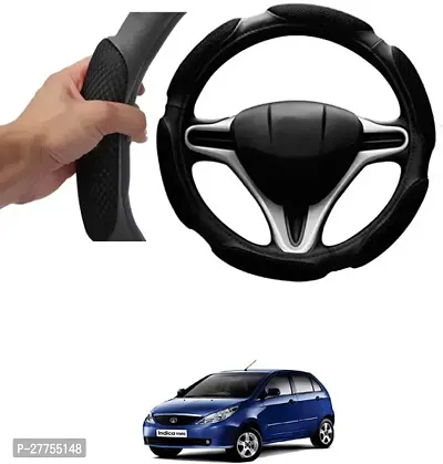 Car Steering Cover Black 6G Skidproof For Tata Vista Tech