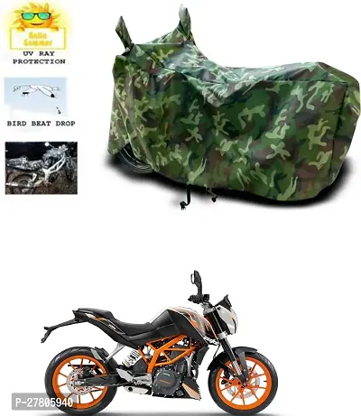 Designer Bike Body Cover Jungle Green For Ktm Duke 390 Abs-thumb0