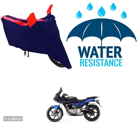 Designer Bike Body Cover Red And Blue For Bajaj Pulsar 220F