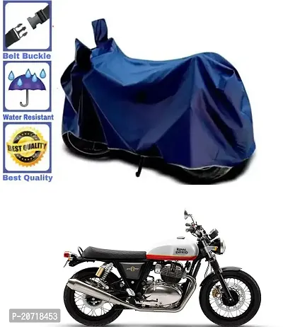 RONISH Waterproof Bike Cover/Two Wheeler Cover/Motorcycle Cover (Navy Blue) For Royal Enfield Interceptor 650